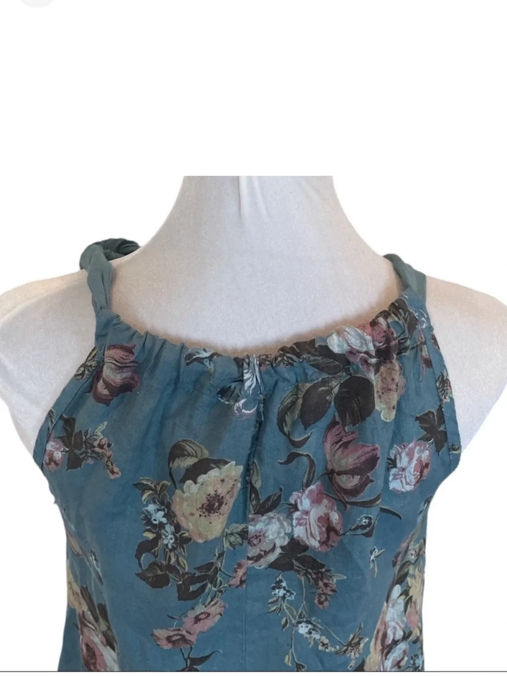 Bellambra 100% linen halter neck floral sleeveless sundress size extra small - Picture 8 of 11